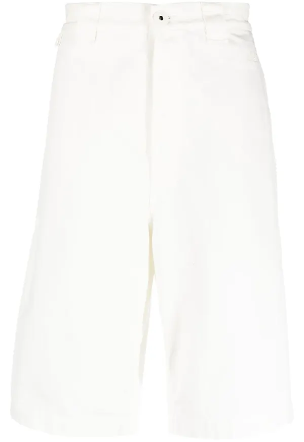 Lanvin knälånga jeansshorts - Vit
