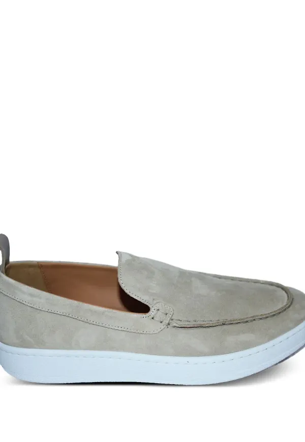 Lanvin loafers i mocka - Grå