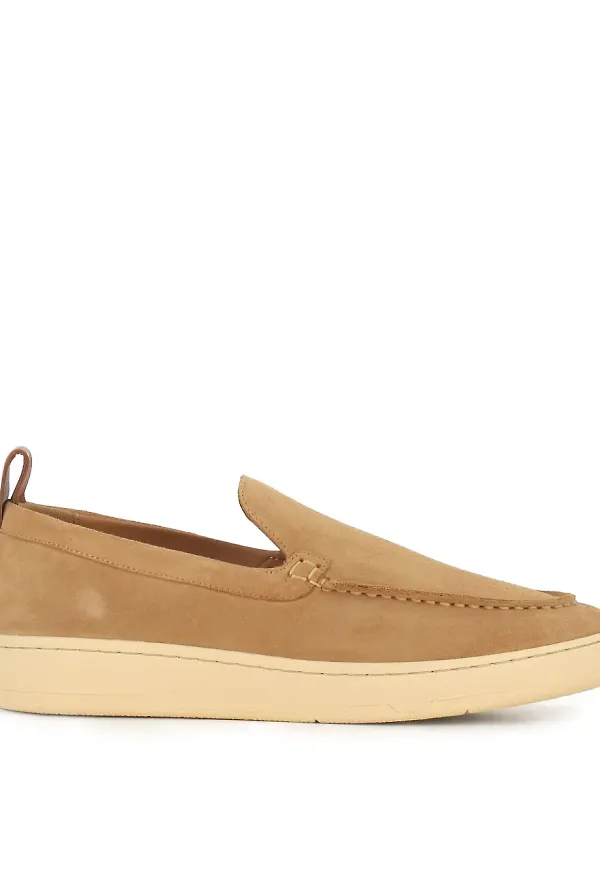 Lanvin loafers i mocka - Neutral