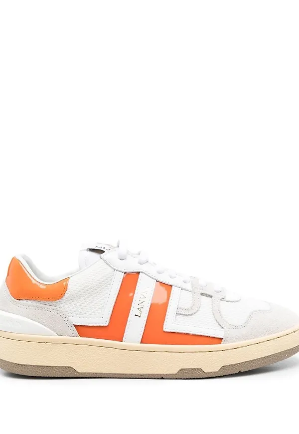 Lanvin låga lädersneakers - Vit
