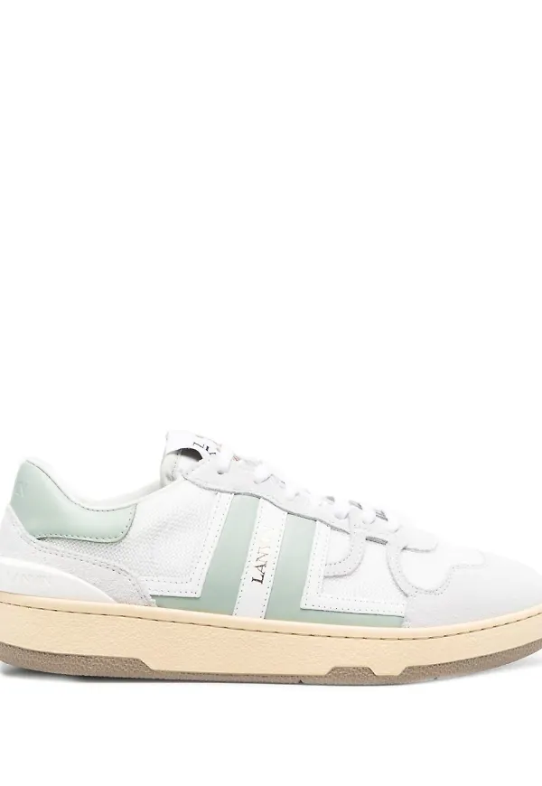 Lanvin låga sneakers med panel - Vit