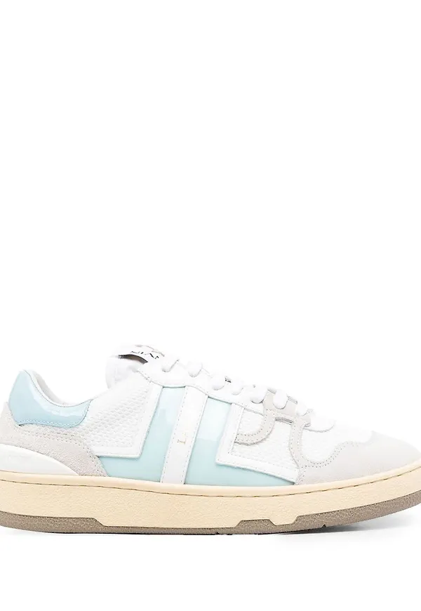 Lanvin låga sneakers med panel - Vit