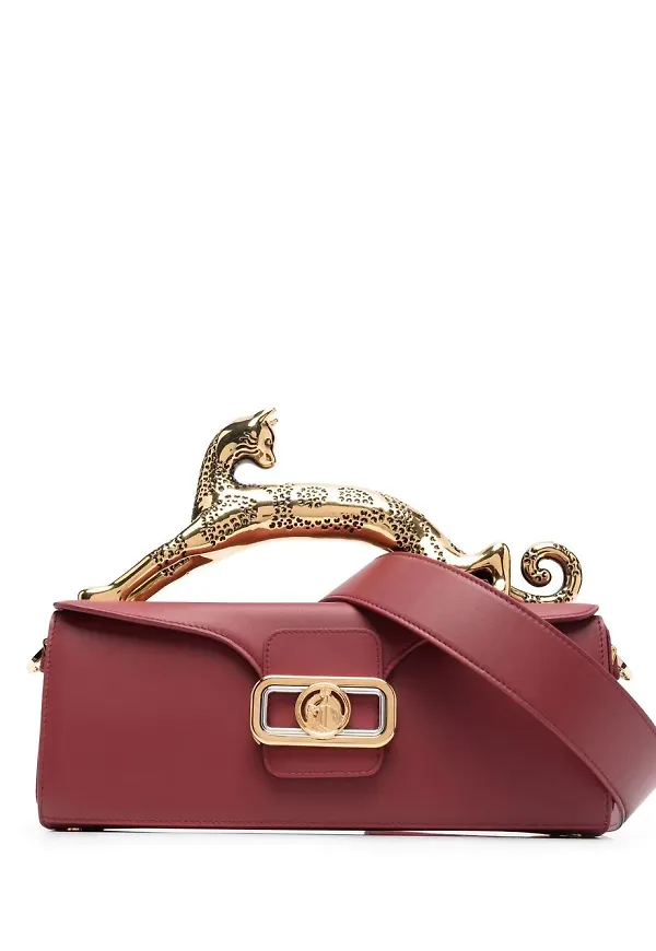 Lanvin MM leather pencil cat bag - Röd