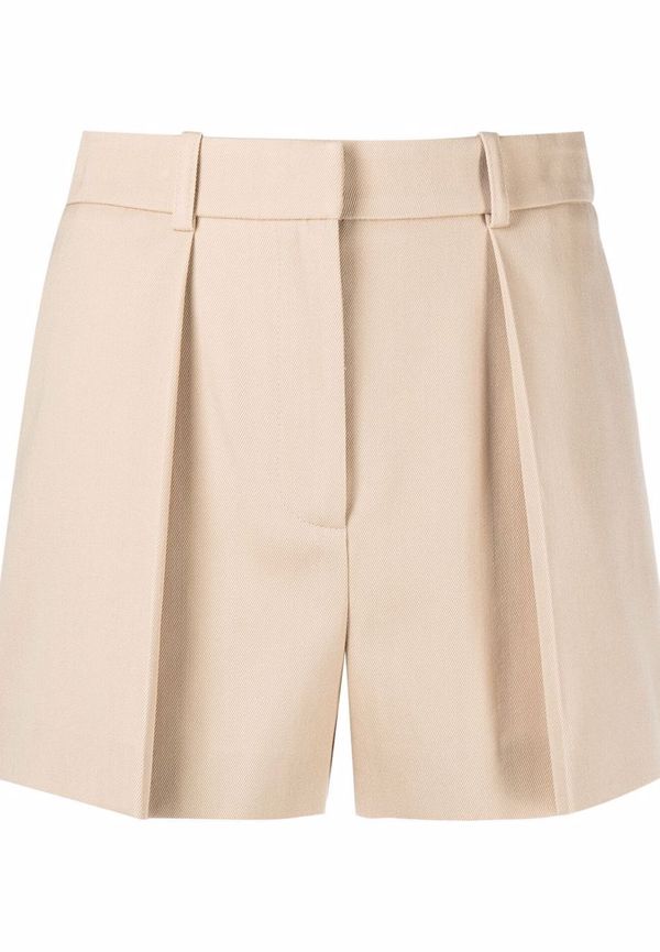 Lanvin plisserade shorts - Neutral
