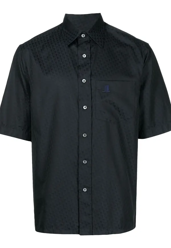 Lanvin polotröja med monogram - Svart
