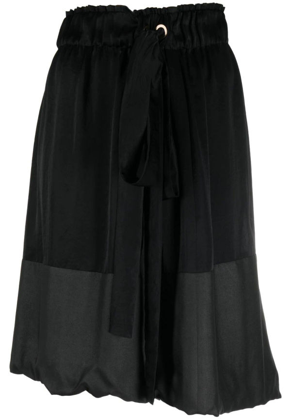 Lanvin Pre-Owned draperad kjol från 2006 - Svart