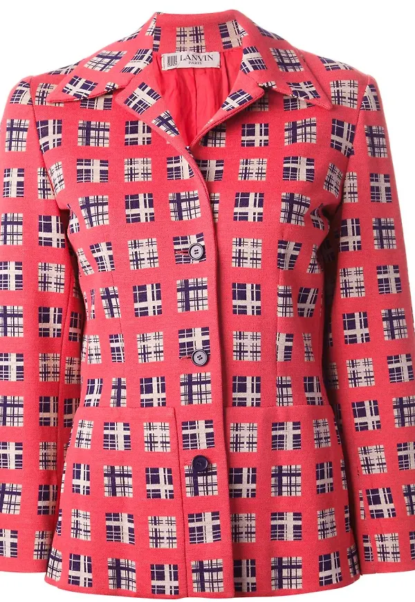 Lanvin Pre-Owned jacquard jacket - Gul