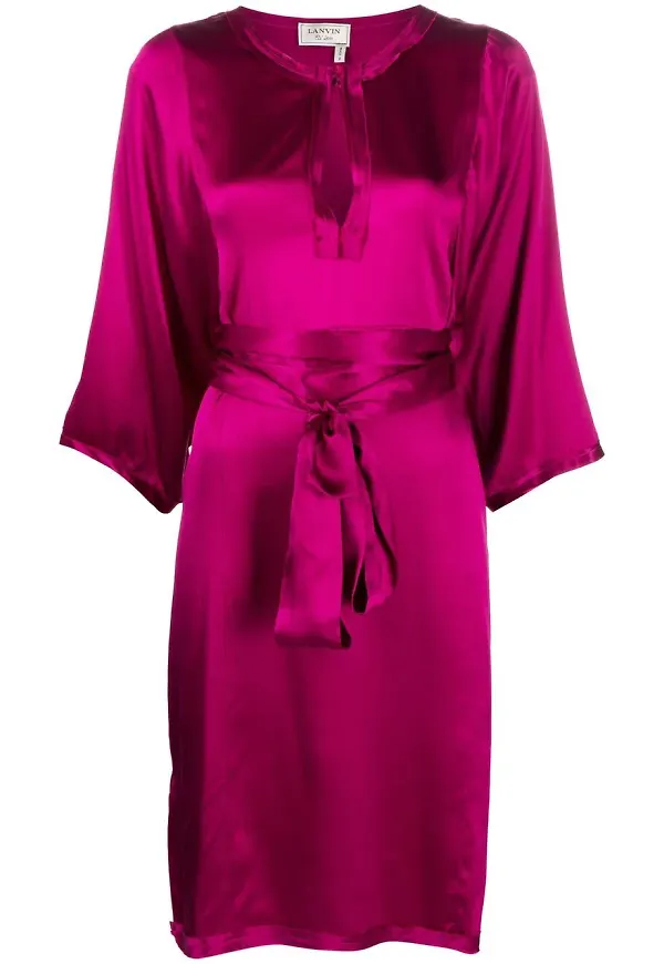 Lanvin Pre-Owned sidenklänning från 2013 - Rosa