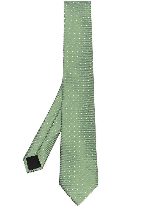 Lanvin prickig sidenslips - Grön