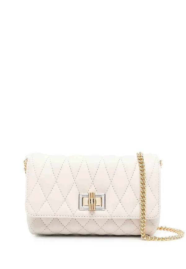 Lanvin quiltad axelväska - Neutral