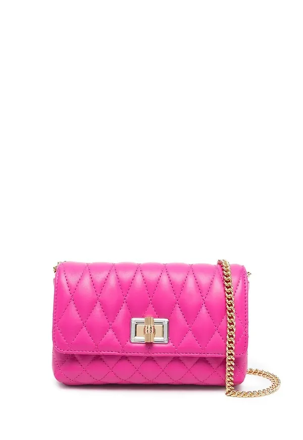Lanvin quiltad axelväska - Rosa
