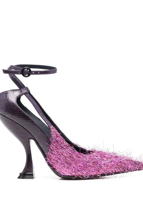 Lanvin Rita 105 mm pumps med spetsig tå - Lila