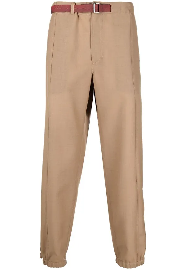 Lanvin slacks med bälte - Neutral