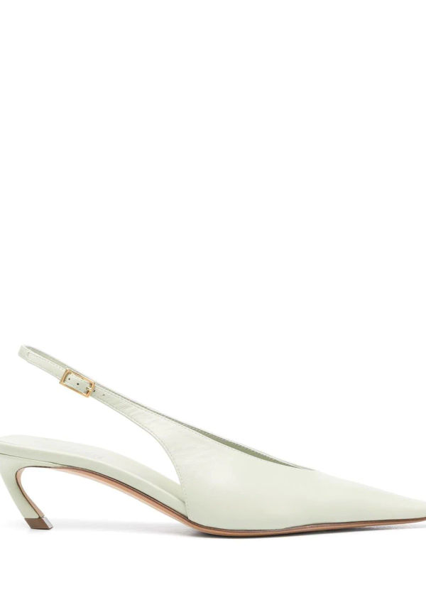 Lanvin slingback-pumps med spetsig tå 60 mm - Grön