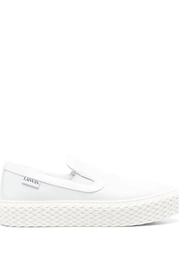 Lanvin slip on-sneakers - Vit