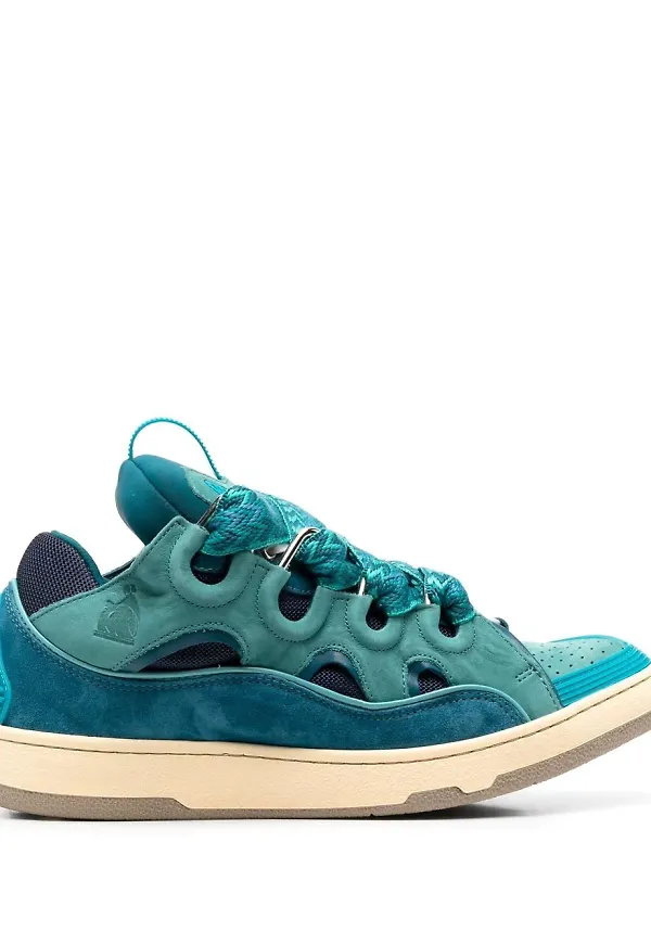 Lanvin sneakers med panel - Blå