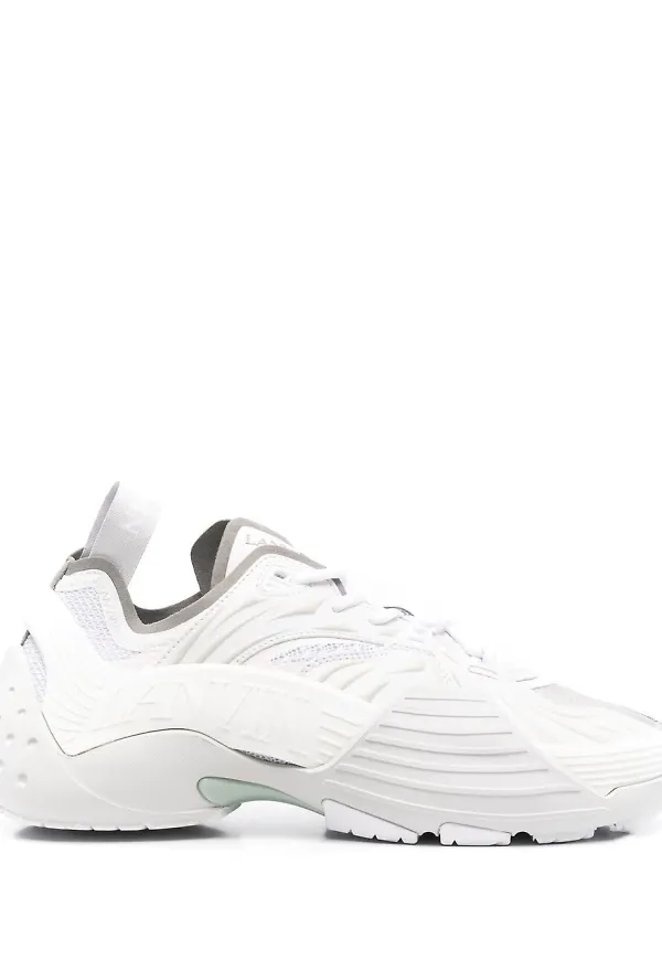 Lanvin sneakers med panel - Vit