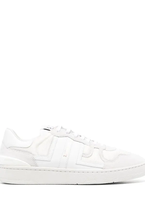 Lanvin sneakers med panel - Vit