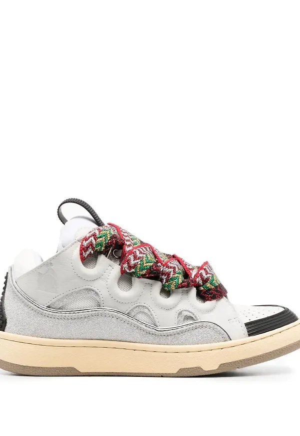 Lanvin sneakers med vävda snören - Vit