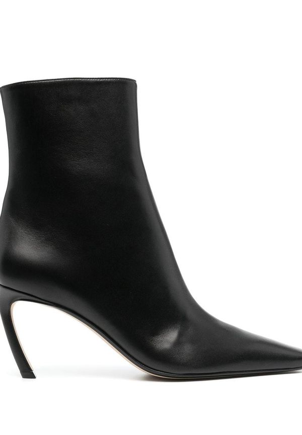 Lanvin Swing 80 läderstövlar - Svart