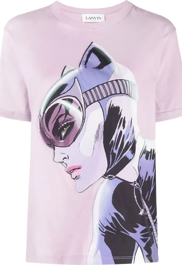 Lanvin t-shirt med grafiskt tryck - Lila