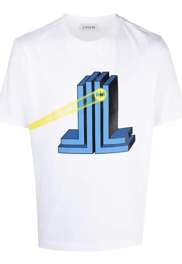 Lanvin t-shirt med grafiskt tryck - Vit