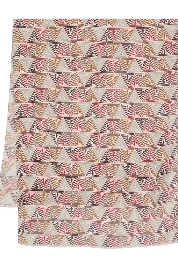 Lanvin triangle logo-print scarf - Neutral