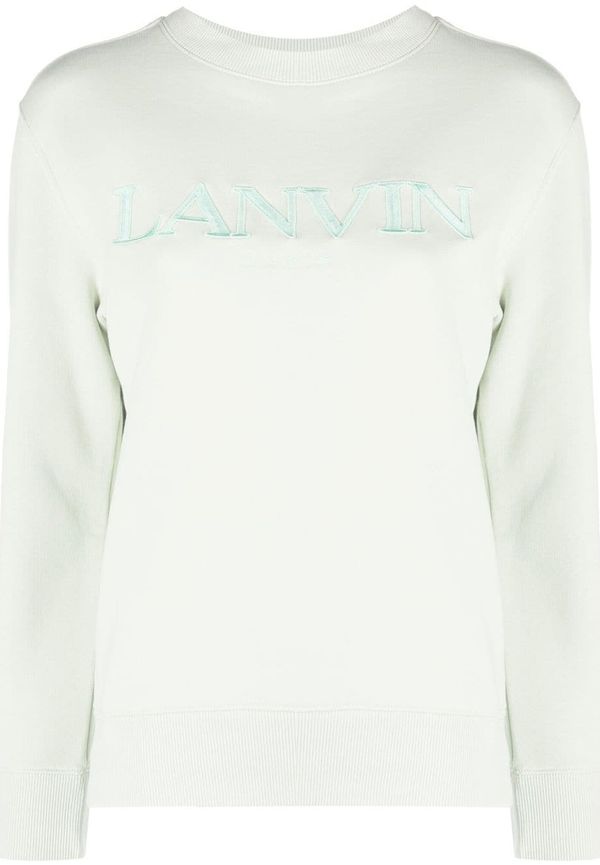 Lanvin tröja med broderad logotyp - Grön