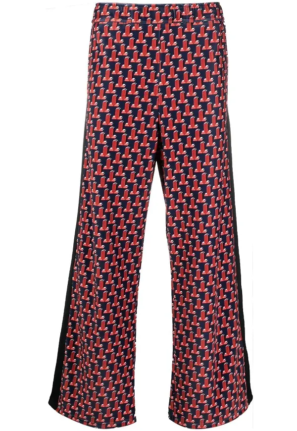 Lanvin vida byxor med logotyp - Röd