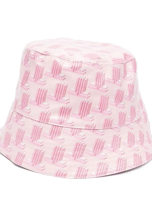 Lanvin vändbar fiskehatt i jacquard - Rosa