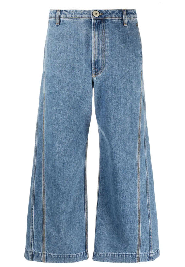 Lanvin wide leg-jeans med hög midja - Blå