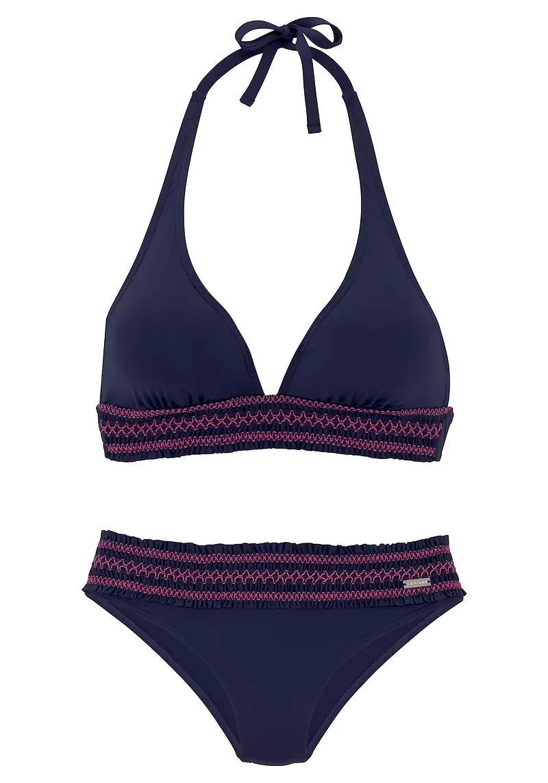 LASCANA Bikini blå / röd