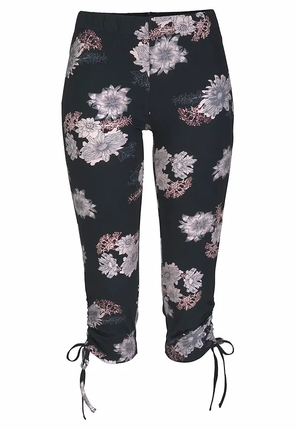 LASCANA Leggings nattblå / rosa