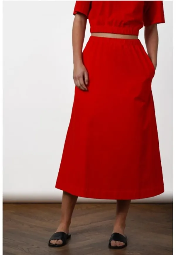 Laudia Skirt - Scarlet