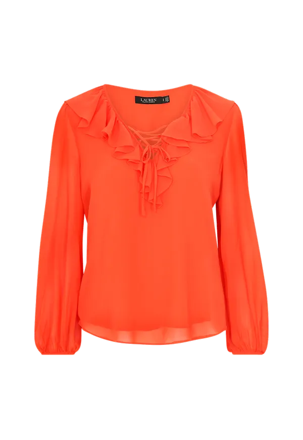 Lauren Ralph Lauren - Blus Crinkle GGT Shirt - Orange