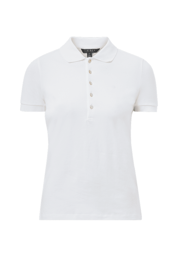 Lauren Ralph Lauren - Pikétopp Athleisure Pique SS Polo - Vit