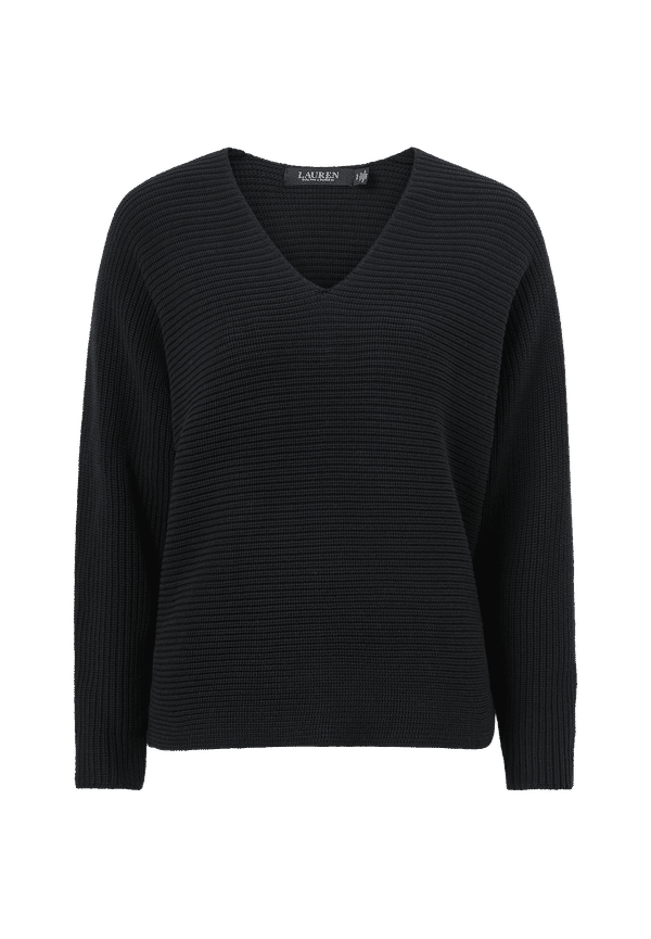 Lauren Ralph Lauren - Tröja Combed Cotton - Svart - 34/36