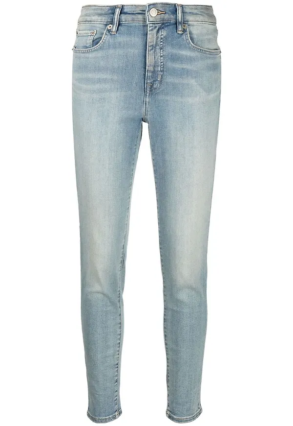 Lauren Ralph Lauren ankellånga skinny-jeans - Blå