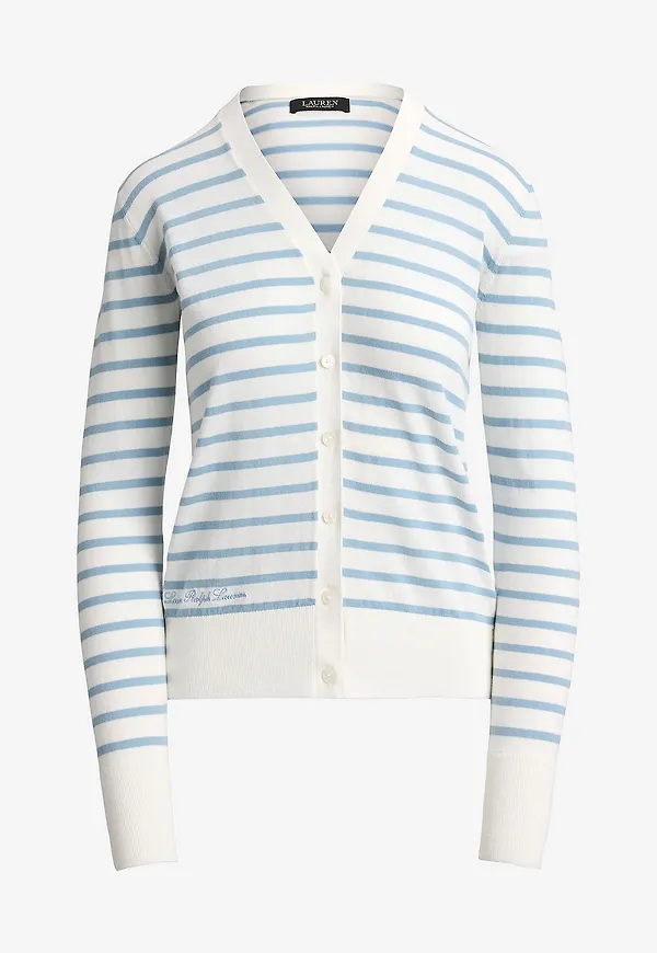 Lauren Ralph Lauren - Cardigan Superfine Cotton - Blå