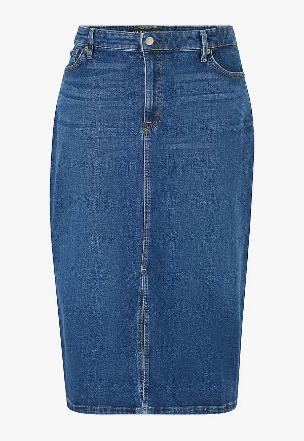 Lauren Ralph Lauren Curve - Jeanskjol Low Str - Blå