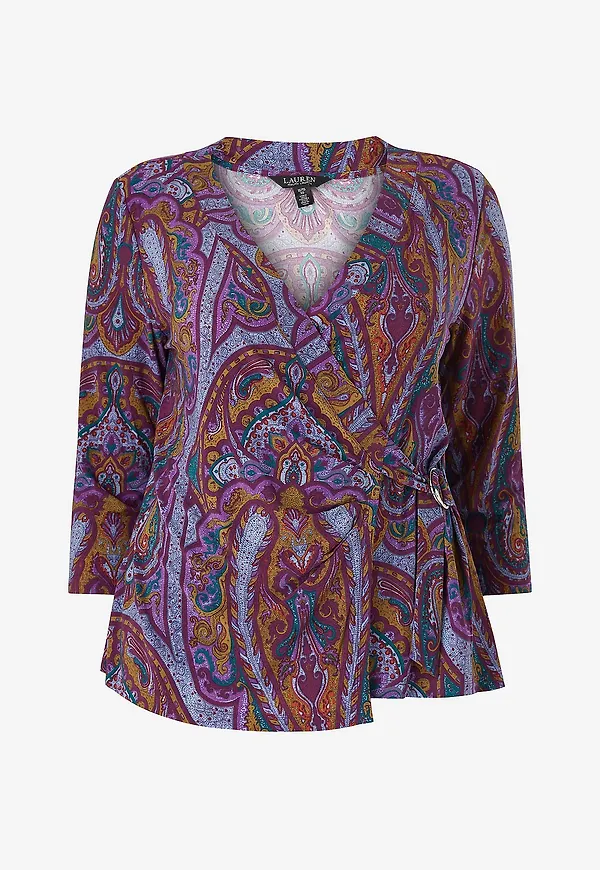 Lauren Ralph Lauren Curve - Omlottopp Shirt - Flerfärgad