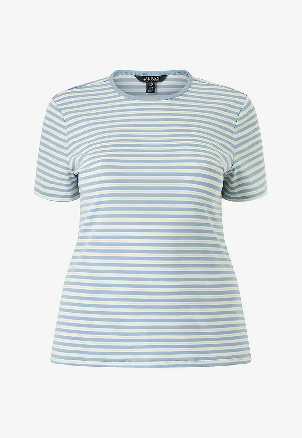 Lauren Ralph Lauren Curve - T-shirt Refined Str 1x1 - Flerfärgad
