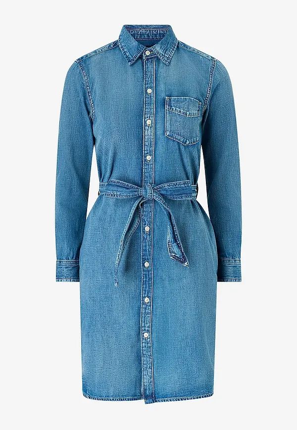 Lauren Ralph Lauren - Jeansklänning 2x1 Denim - Blå