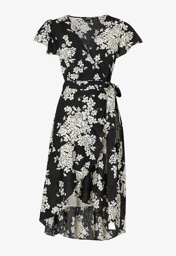 Lauren Ralph Lauren - Linneklänning Day Dress - Flerfärgad