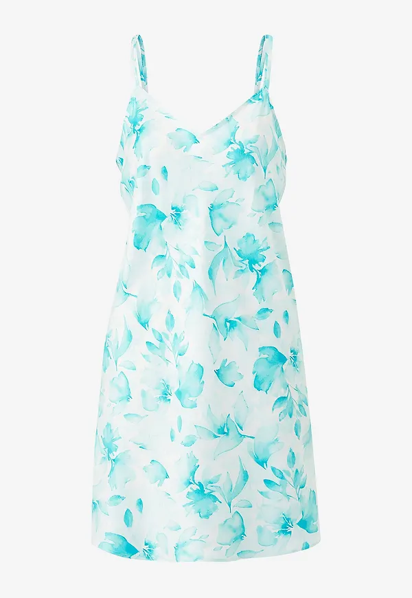 Lauren Ralph Lauren - Nattlinne Lrl Double Strap V-neck Chemise - Blå