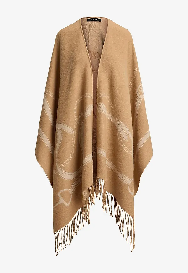 Lauren Ralph Lauren - Poncho Acrylic Blend-Eq Ruana-Pnc - Natur