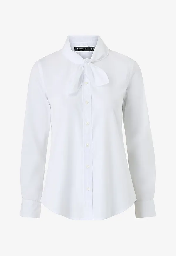 Lauren Ralph Lauren - Skjorta Pce Dye 70s Brdclth-wvn - Vit