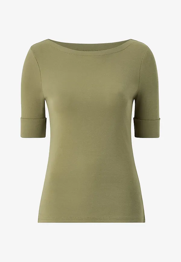 Lauren Ralph Lauren - Topp Judy Elbow Sleeve Knit - Grön