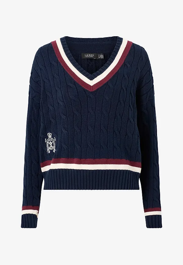 Lauren Ralph Lauren - Tröja Gassed CottonLS - Blå