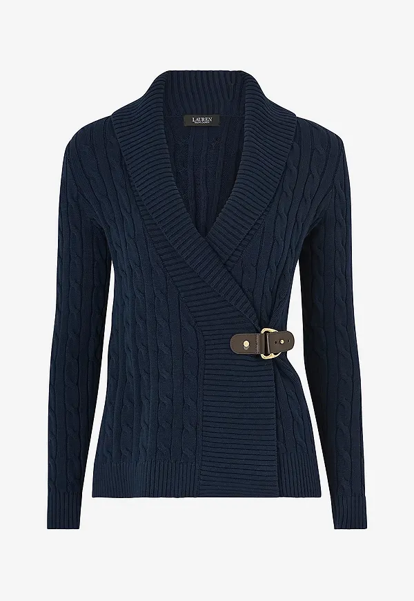 Lauren Ralph Lauren - Tröja LS Shawl Collar - Blå